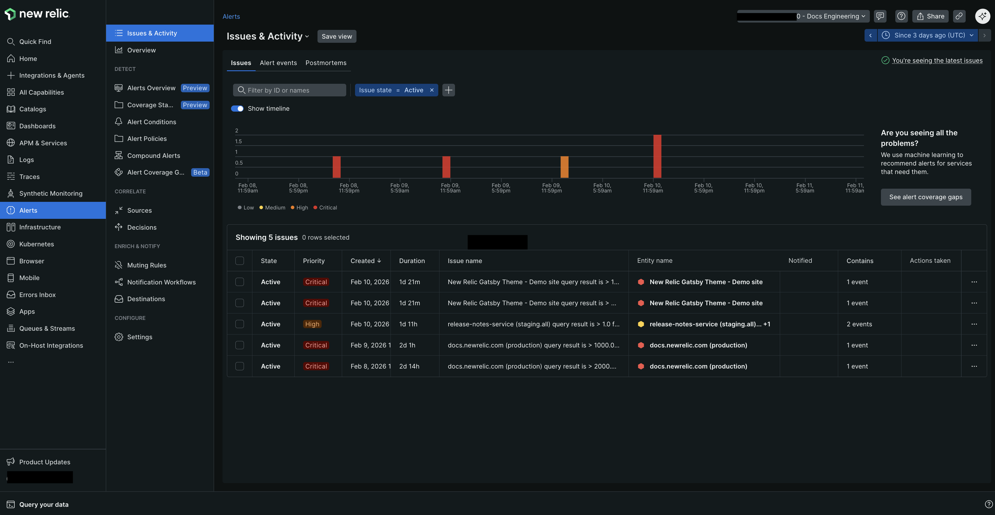 New Relic alerts New Relic alerts