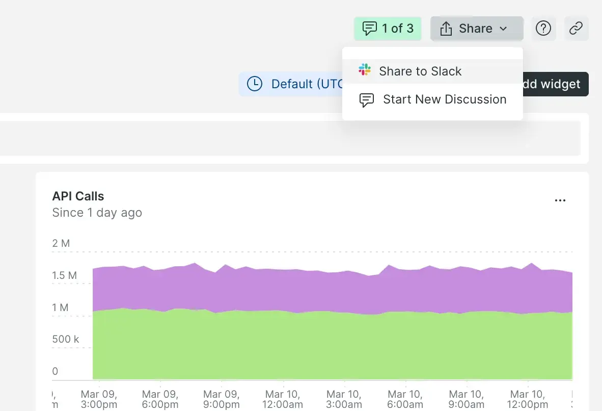 Comment on any page A screenshot of the UI that depicts commenting on a specific page.