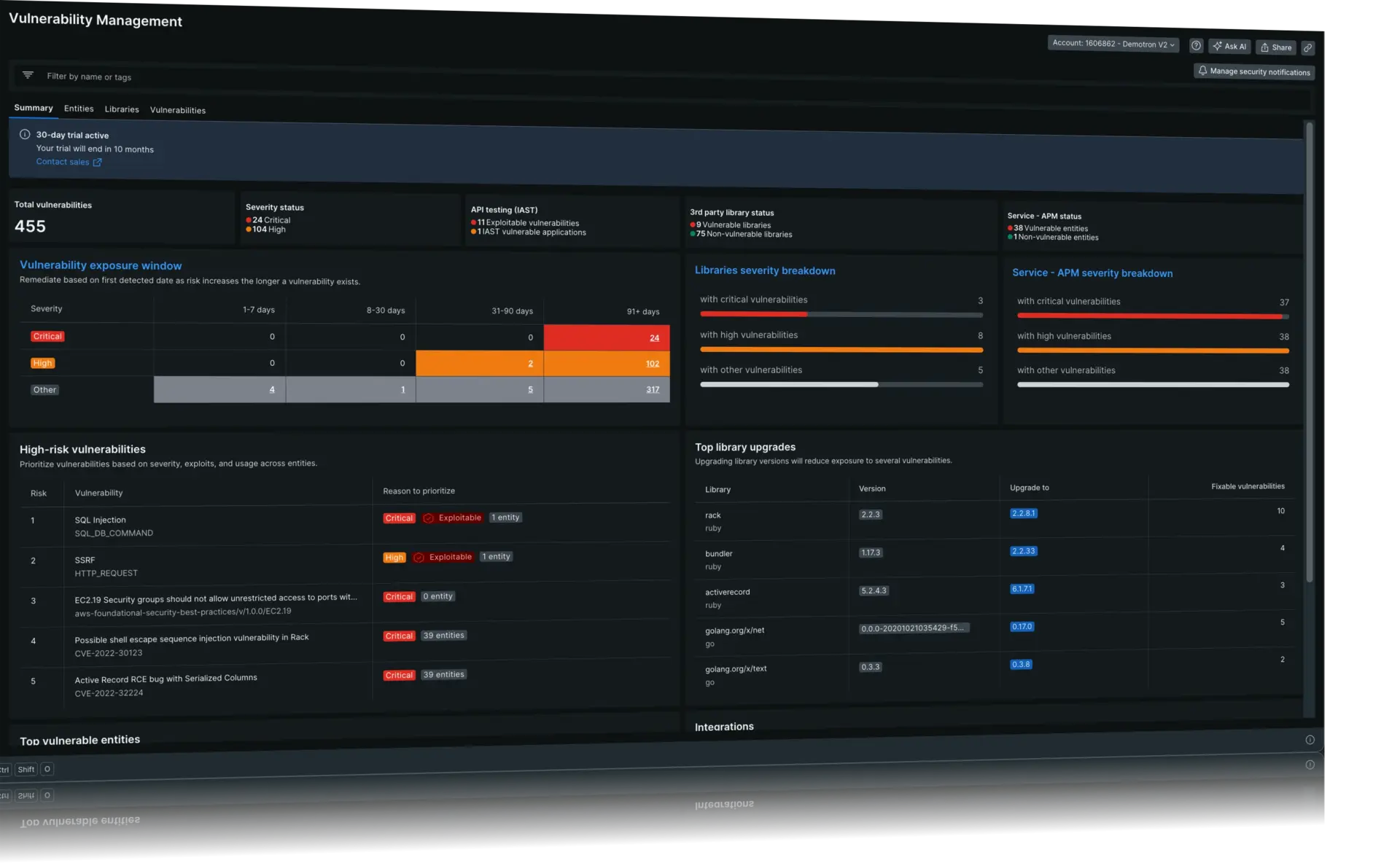 New Relic vulnerability management New Relic vulnerability management